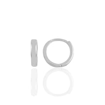 Söğütlü Silver Gümüş Rodyumlu 10 Mm Halka Küpe Tragus Piercing Helix Kıkırdak Kü