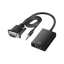 Fully G-537k Vga To Hdmı Çevirici Adaptör Ses Girişli