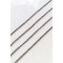 3 Mm Antrasit Zincir Aksesuar Takı Malzemesi 2 Metre