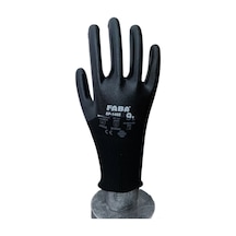 Faba Ep-1402 Polyester Örme İş Güvenliği Eldiven Siyah