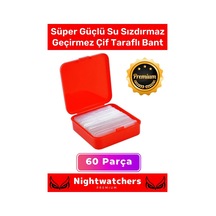 Deluxe Süper Güçlü Yapışkan Kolay Çıkarılabilir Çok Amaçlı 60 Parça Çift Taraflı Şeffaf Bant 1 Adet