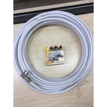 10 Metre Uydu Kablosu 2'li Uydu Çoklayıcı 3 Adet F Connektör.L F