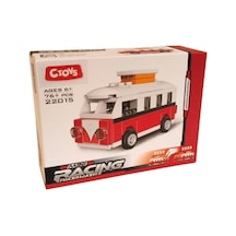 Ctoy-22015/16/17/18 Mini Parçalı Blok Araçlar 4lü S Çok Renkli