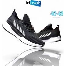 İriayak Büyük Numara 42-48 / Erkek Rahat Kalıp / Erkek Spor - Günlük Kullanıma Uygun Siyah - Beyaz