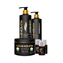 Liquid Keratin Yıpranan Yanan Kopan Kırılan Saçlar için Onarıcı Keratin Bakım Seti No.1