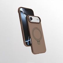 Teleplus Apple Uyumlu iPhone 17 Air Kılıf Manyetik Şarj Özellikli Yüzüklü Standlı Samara Kapak