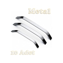 Şahin Alüminyum Metal Lüks Modern Mobilya Çekmece Mutfak Dolabı Kulpu Krom 160mm 10 Adet Krom