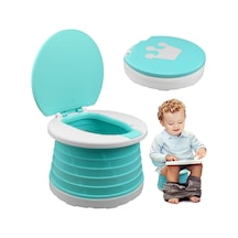 MooieBaby's Katlanabilir Çocuk Tuvaleti, Carry Potty,Yeşil