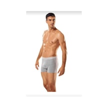 Tutku 0114 Erkek Likralı Boxer Şort 12 Adet gri