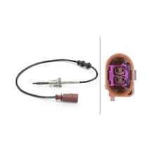 Vw Passat B6 Egzoz Sicaklik Sensoru 2.0 Tdi 2005-2010 Hella 6pt014494061