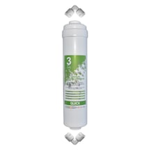 WaterMelon 12 Inç Su Arıtma Cihazına Uyumlu Inline 3 Numara Carbon Filtre