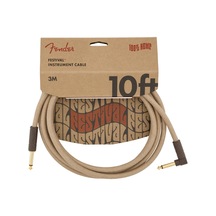 Fender 10 Angled Festival Instrument Cable Pure Hemp Natural Kab