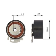 Triger Gergi Rulmanı - Fiat Strada, Doblo, Bravo, Stilo, Multipla, Marea, Brava, Palio, Siena - Gates-t43068 62256962