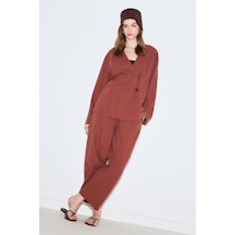 Manuka Rustik Düğmeli Kimono Kiremit Ss26kmn00003-08