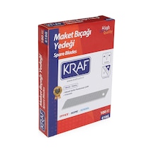 Kraf Maket Bıçağı Yedeği Geniş 100 Lü 618G