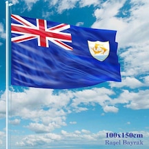 Anguilla Bayrağı - 100x150 Cm 1 Metre X 1,5 Metre - Raşel Kumaş 1