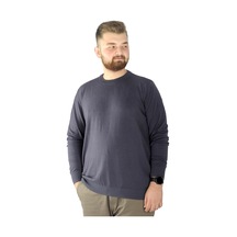 Mode Xl Büyük Beden Kazak Bisiklet Yaka 22207 Füme 001