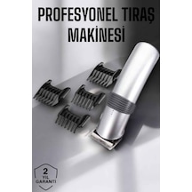 4 Taraklı Taşınabilir Profesyonel Saç Ve Sakal Kesme Tıraş Makinesi