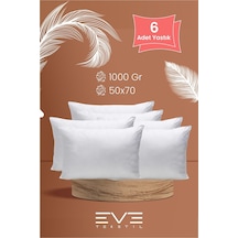 Eve Tekstil 6 adet Roll Pack Microfiber Kılıflı Silikon Yastık