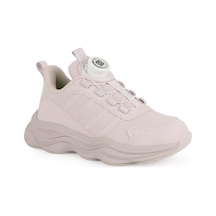 Pepino Çocuk Spor Ayakkabı Çevirmeli Döner Kilitli Mekanizma Yan Çizgili Hafif Kalın Taban Okul Sneaker 2385 Pudra