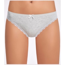 Melanjlı Dantelli Bikini Külot 001