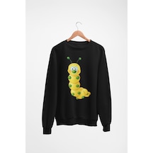Magors Stıl-x Baskılı Kız Çocuk Sweatshırt Siyah-5