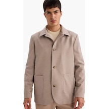 Defacto Regular Fit Polo Yaka Blazer Ceket G3832ax25wnbg404 Bej-bg404