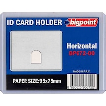 Bigpoint Kart Kabı Şeffaf 95x75mm X 10 Adet