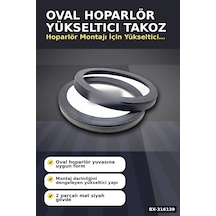 Oval Hoparlör Yükseltici Takoz Altlık 16 Cm Oto Ses Sistemi İçin 2 Adet Bx-316139