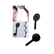 Piano Black Siyah 3 Fonksiyonlu Duş Başlığı Plastik Diğer