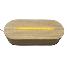 Suntek Led Gece Işığı Ahşap Taban Tutucu Sıcak-beyaz Sıcak Beyaz Diğer