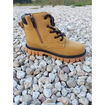 Trendyshose 1782 Çocuk Kaymaz Taban Sıcak Astar Bot Sarı