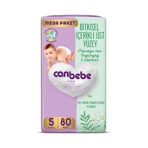 3 Adet Canbebe Bebek Bezi Mega Paket Junior 80'li