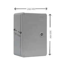 Sebox 20x30x13 ,20x30x13cm Ip65 Opak Abs Pano