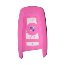 Bmw Uyumlu Silikon Kılıf F30 F20 F10 - 4 Buton Smart Pembe Renk
