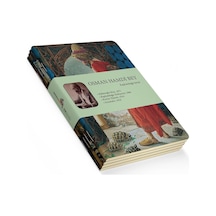 Kaplumbağa Serisi - A6, Osman Hamdi Bey 4'lü Defter Seti Iıı, Çizgisiz, Toplam 192 Sayfa, Her B