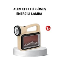 Güneş Enerjili Alev Efektli Lamba Cob Led Su Geçirmez Semeglbl - 77 Çok Fonksiyonlu