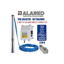 Alarko 2 Hp Derin Kuyu Dalgıç Pompa 30m Kablolu, Halat Ve Pano D