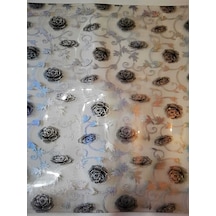 Şefaf Masa Örtüsü 120Cm X 180Cm 1.8Mm Pvc Masa Örtüsü Desenli Kor