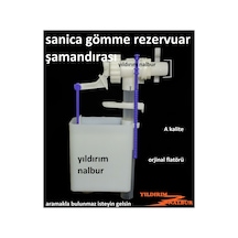 Sanica Gömme Rezervuar Şamandırası Sanica Rezervuar İç Takım Flat Beyaz