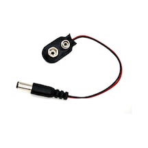 9v Yassı Pilden Elektrik Alma Soketi 2,1mm Erkek Dc Jaklı