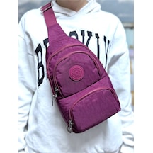 Su Geçirmez Kumaş Bordo Unisex Body Bag Çapraz Omuz Çantası Boro