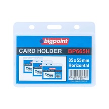 Bigpoint Kart Kabı Pp Su Geçirmez Yatay 85x55mm Bp665h