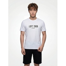 Loft Regular Fit Beyaz Erkek T-shirt Lf2042339