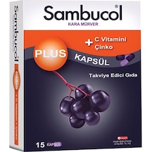 Sambucol Plus Kara Mürver Özütü C Vitamini & Çinko 15 Kapsül
