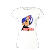 Fairy Tail - Natsu Beyaz Kadın Tshirt 001