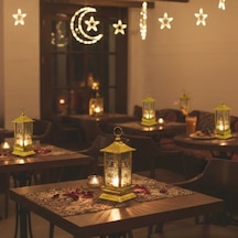Bay Ramazan Temalı Gold Kare Kubbe Led Lamba Najmaddin Standart