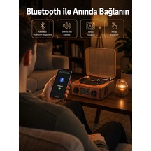 Saatli Gece Işıklı Hoparlör - Modern Ve Vintage Tasarım Yeni Nesil
