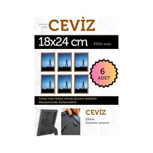 Ceviz-6 Adet Pvc Li 18x24 Cm 22mm Bombeli Çerçeve Fotoğraf Resim Çerçevesi Ayaklı Veya Duvara Asma Yatay-dikey 22404195