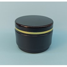 25 Ml Lüx Şeritli Mini Boş Pomat-Krem-Kozmetik Kutusu 100 Adet Çok Renkli